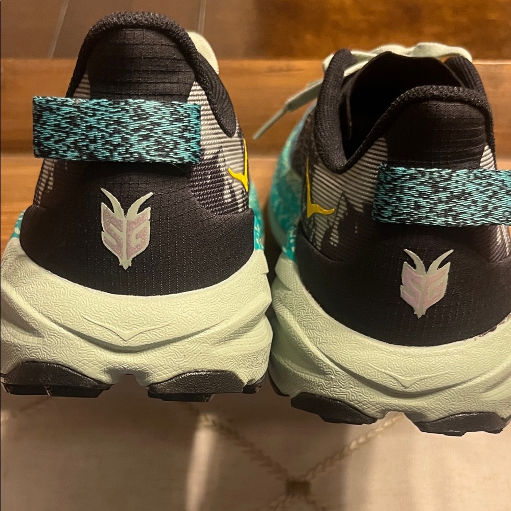 Brand new Hoka Black and Teal Trail Shoes - Picture 5 of 9